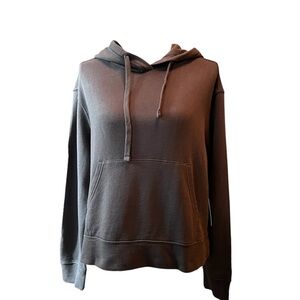 Pact Women’s Gray Oversized Crop Hoodie Size Small NWT